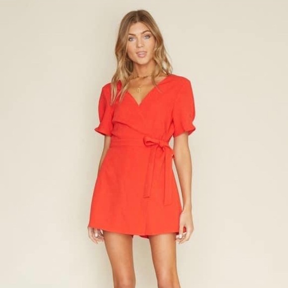 NWOTs Red Skort Romper - Picture 2 of 4